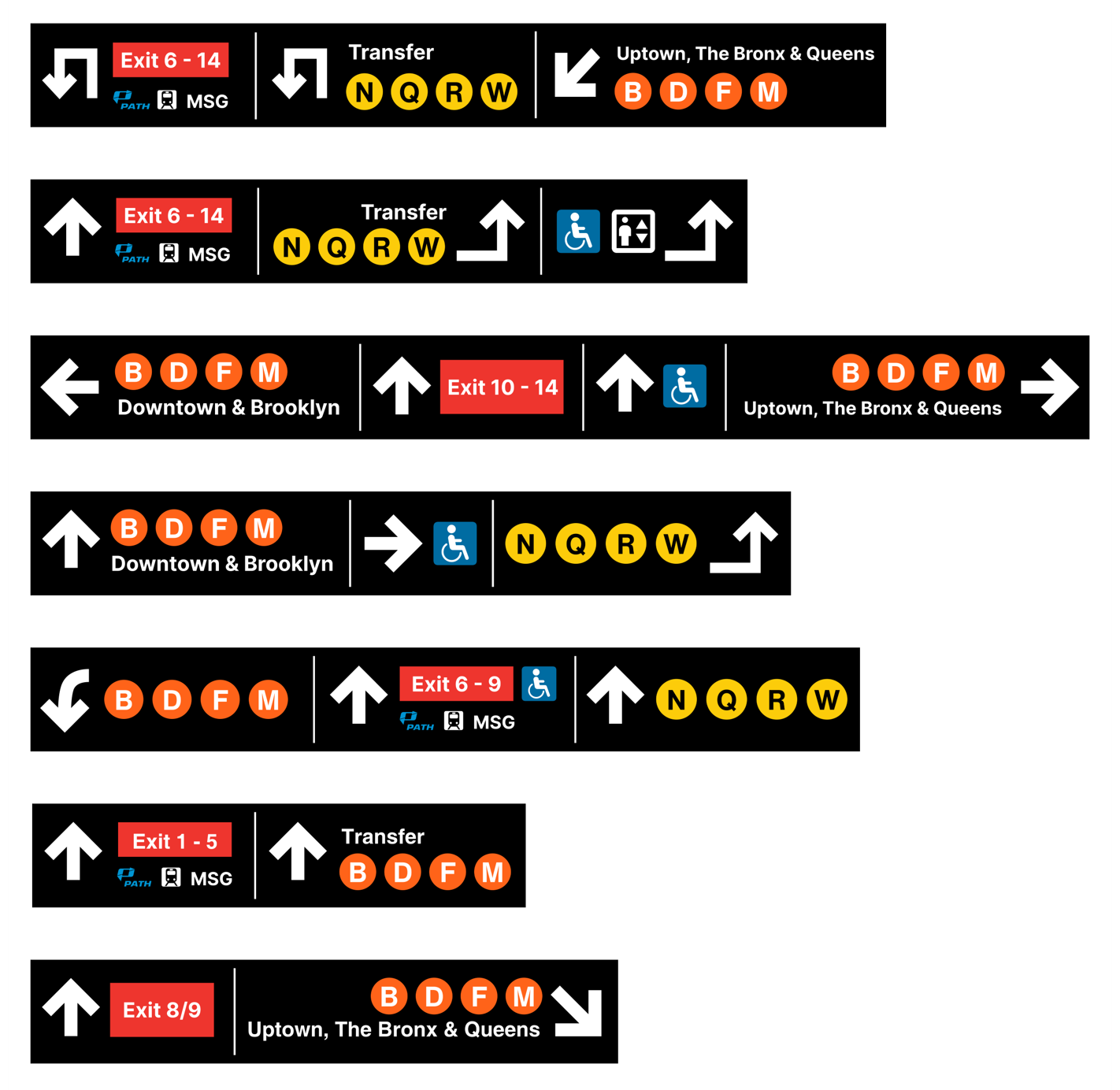 Screenshot overhead signs redesign 2nd version.