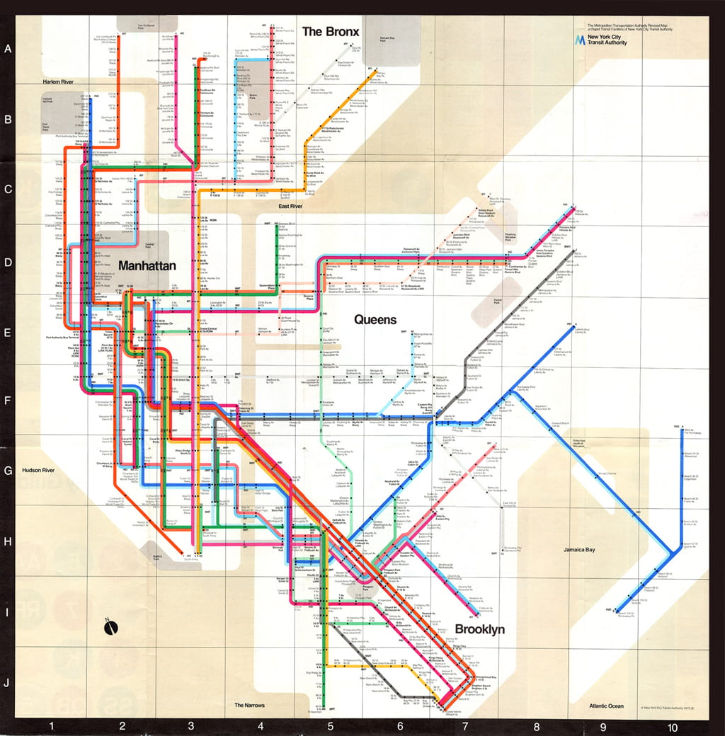 Massimo Vignelli’s Map for NYC